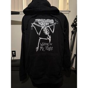Black Skeleton Graphic Hoodie